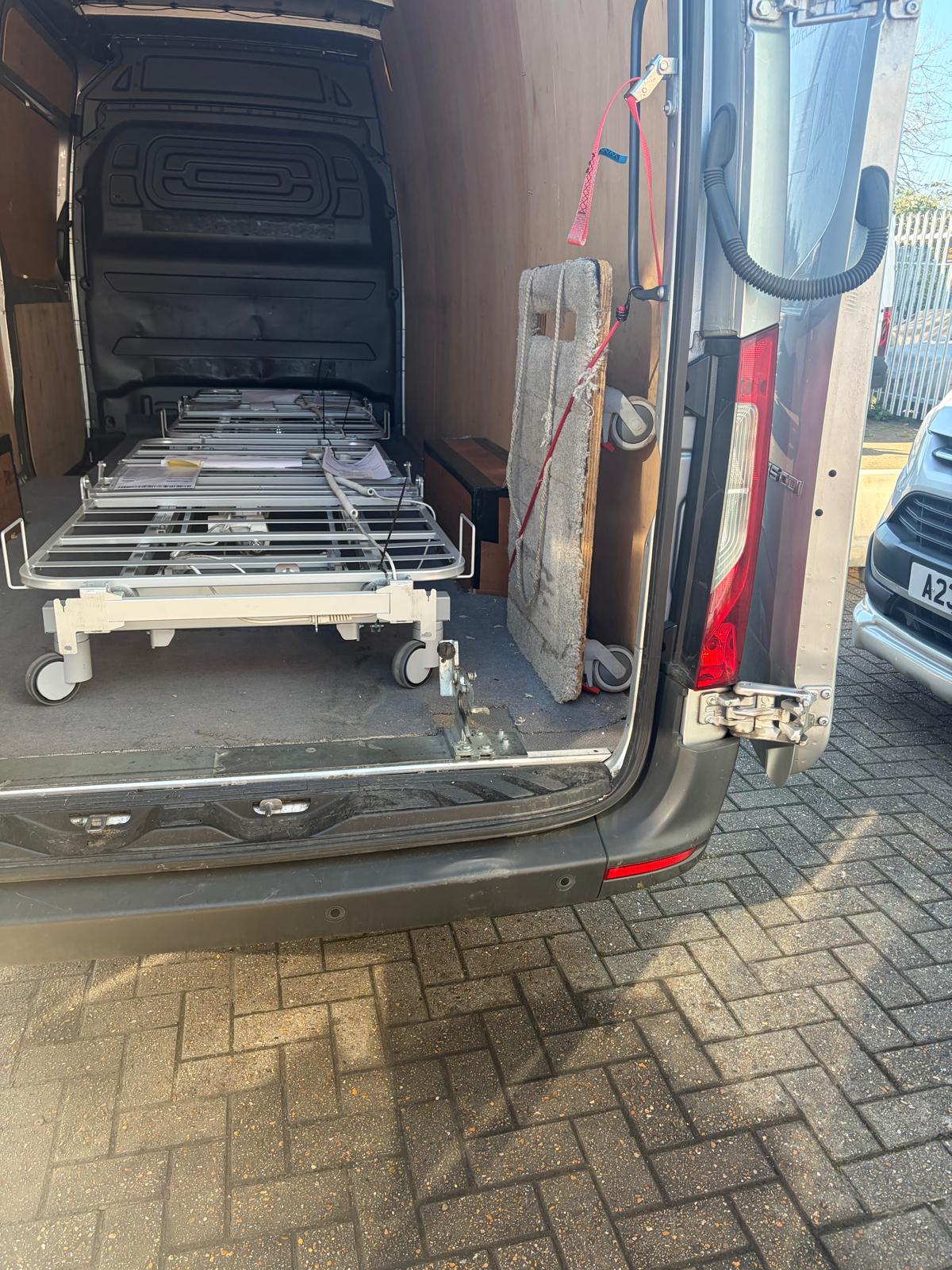 E&M response van loaded with care equipment ready for call-out